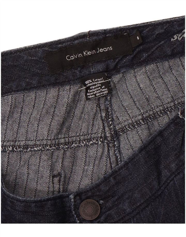 Calvin Klein Pantalones Chinos Bootcut para Mujer US 8 Medium W32 L32 Azul Marino