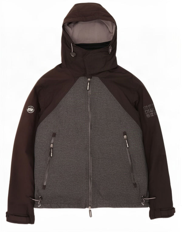 Superdry Chaqueta Cortavientos Con Capucha Para Hombre UK 42 XL Negro Colorblock