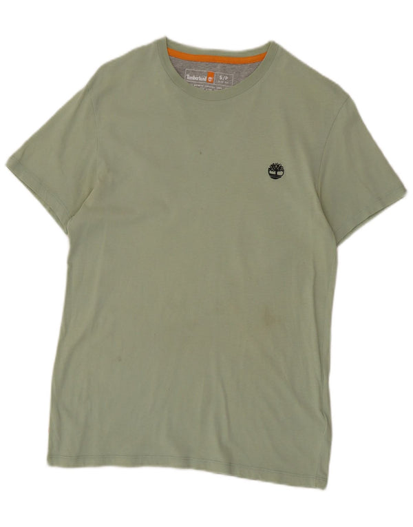 Timberland Hombre Slim Fit Camiseta Top Pequeño Algodón Verde