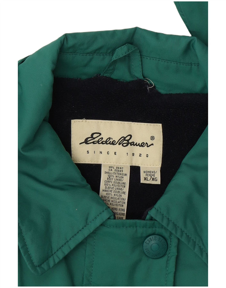 Eddie Bauer Chaqueta cortavientos extragrande para mujer UK 18 XL Nylon verde