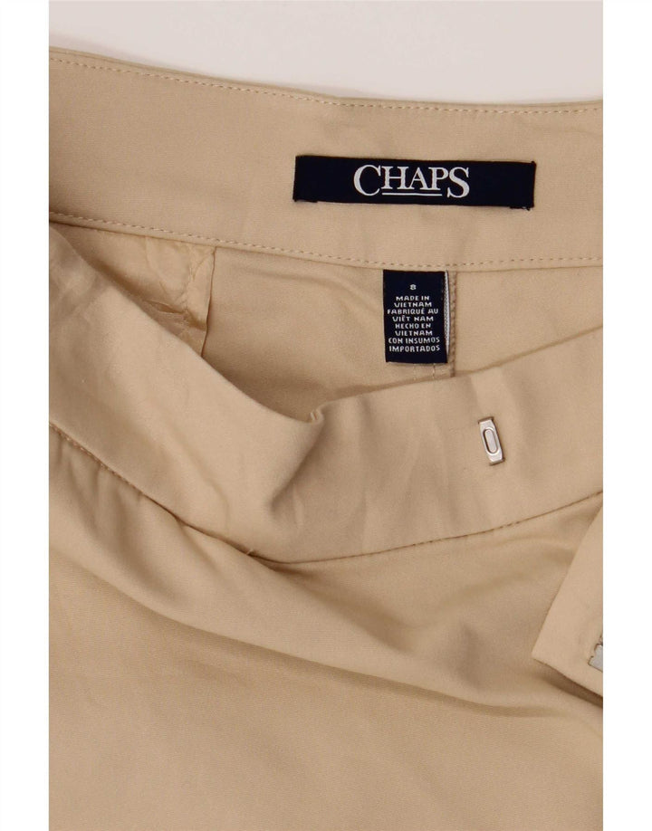 Chaps Pantalones cortos chinos para mujer US 8 mediano W32 algodón beige