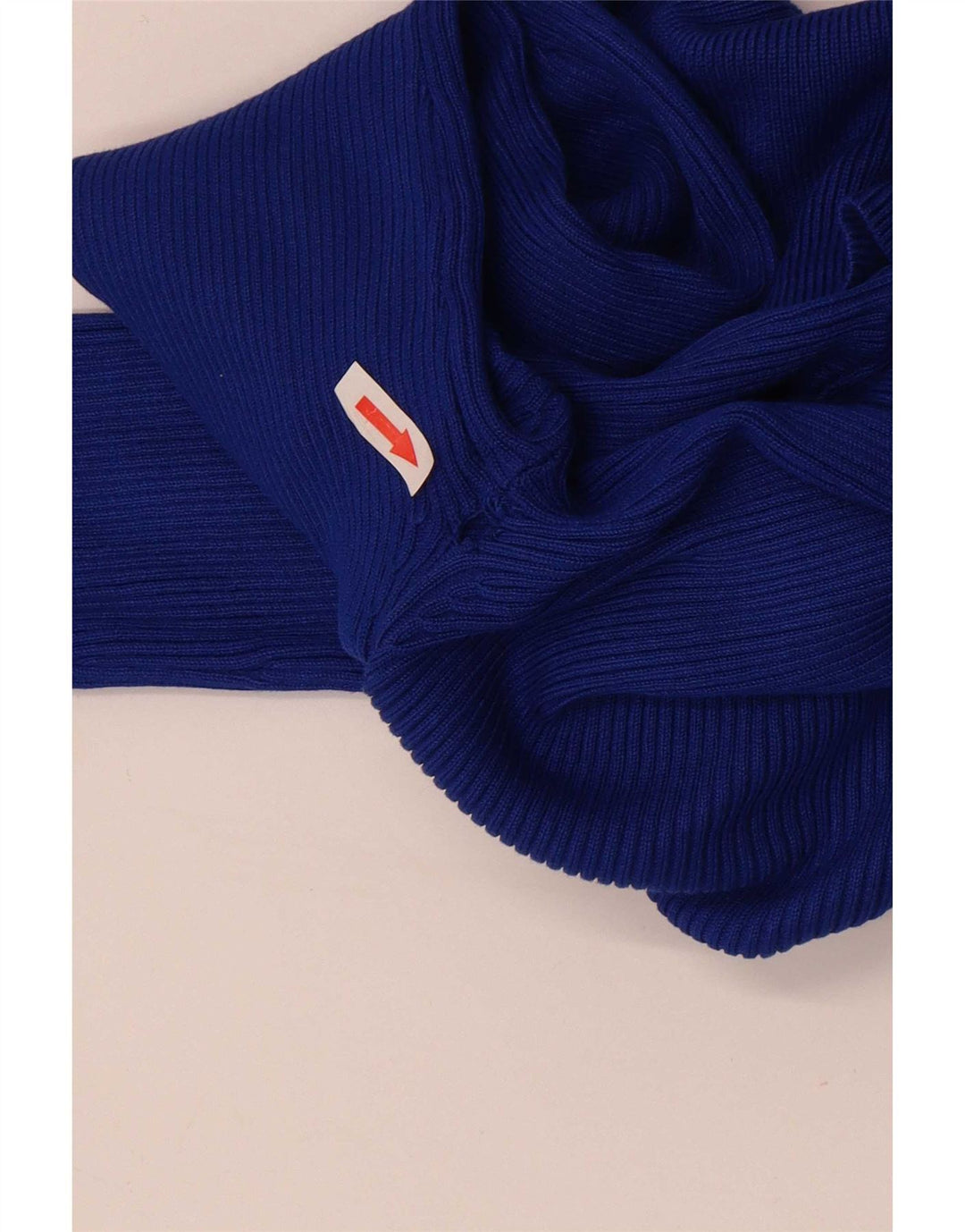 Zara Vestido largo de manga larga para mujer UK 42 Viscosa azul medio