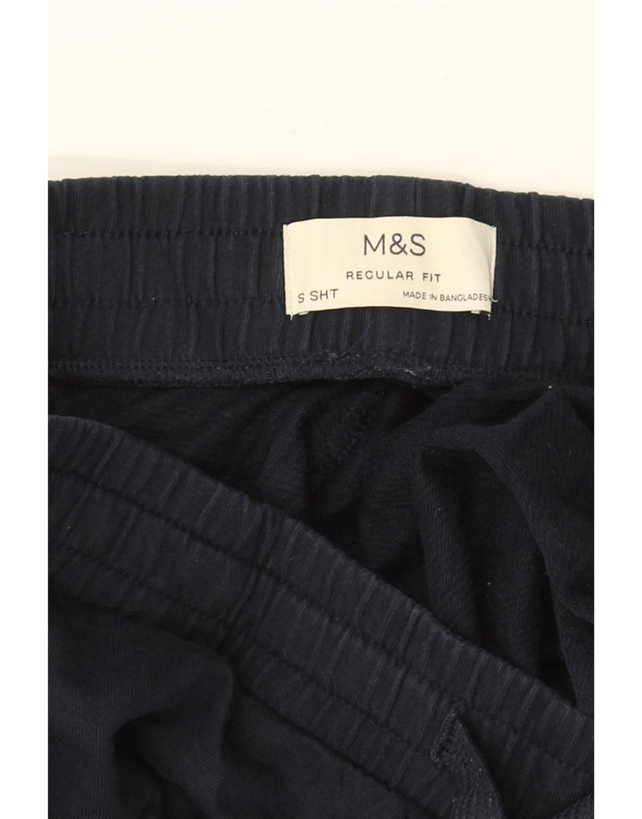 MARKS & SPENCER Pantalones de chándal de ajuste regular para hombre, talla pequeña, azul marino