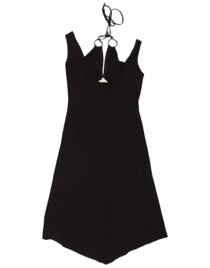 MAX & CO. Womens Sleeveless Asymmetrical Dress UK 12 Medium Black Viscose