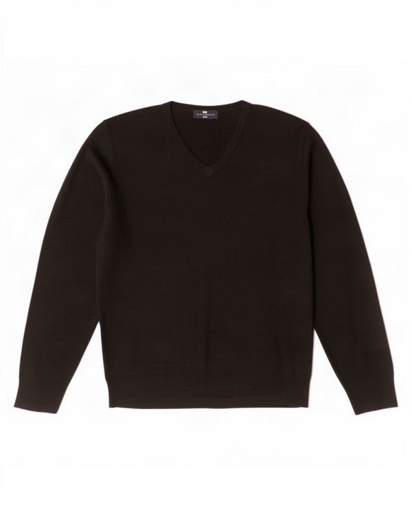 Marks & Spencer Suéter con Cuello en V Blue Harbor para Hombre Acrílico Negro Grande