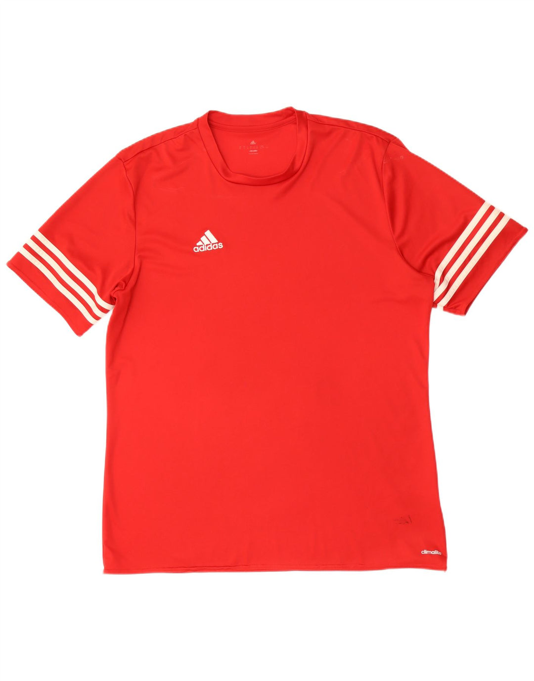 Adidas Hombre Climalite Camiseta Top XL Rojo Poliéster
