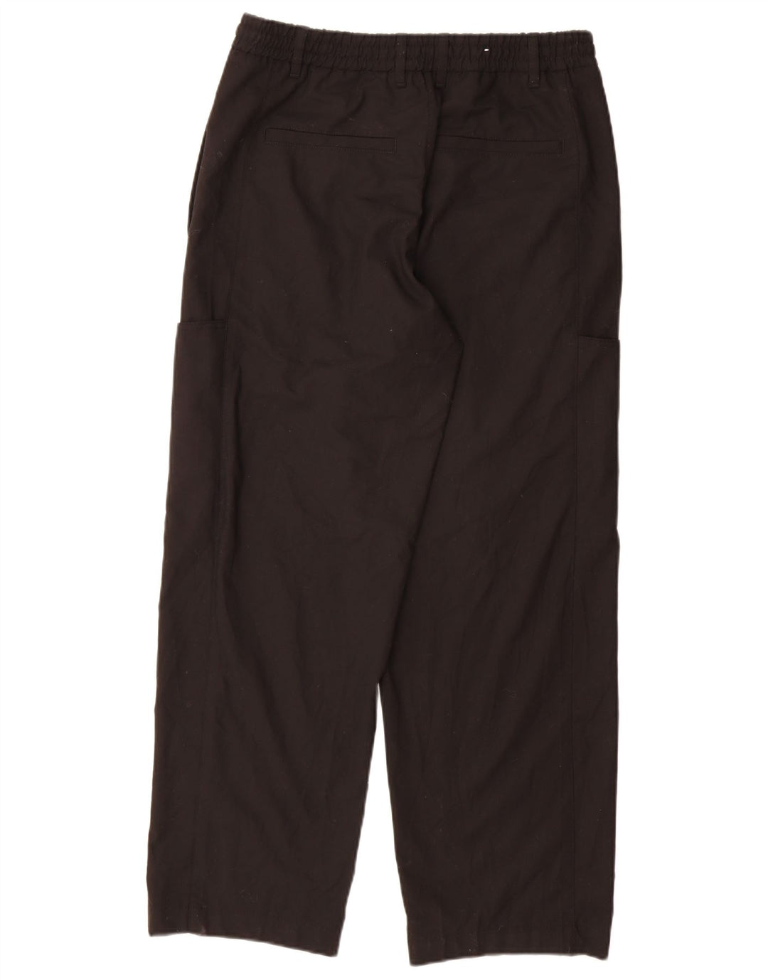 Zara Hombre Pantalón Cargo De Chándal Mediano Negro Poliéster