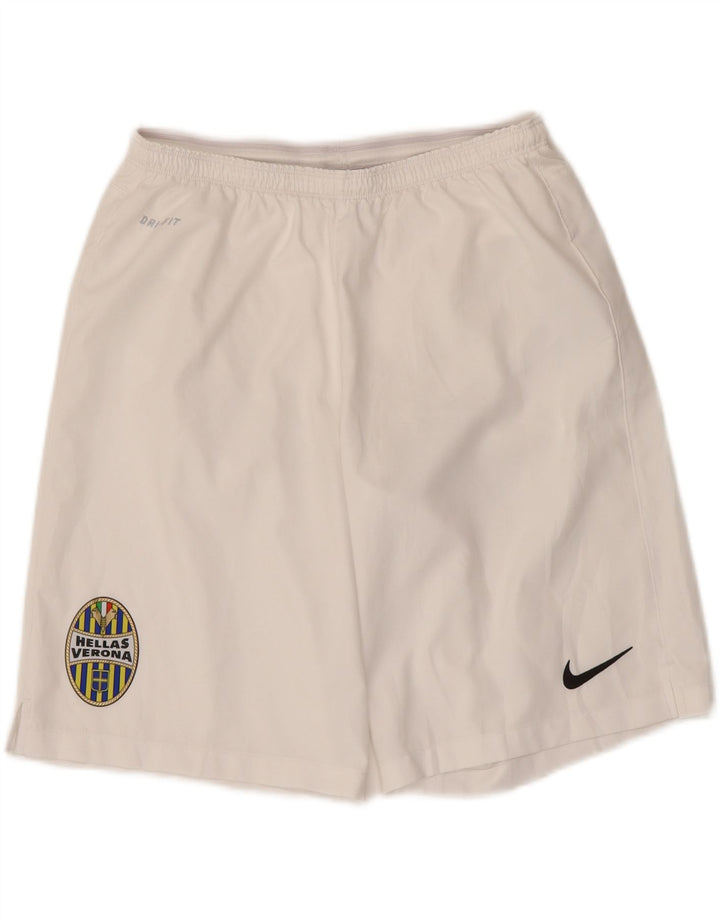 Pantalones cortos deportivos Nike HELLAS VERONA para hombre Poliéster blanco mediano