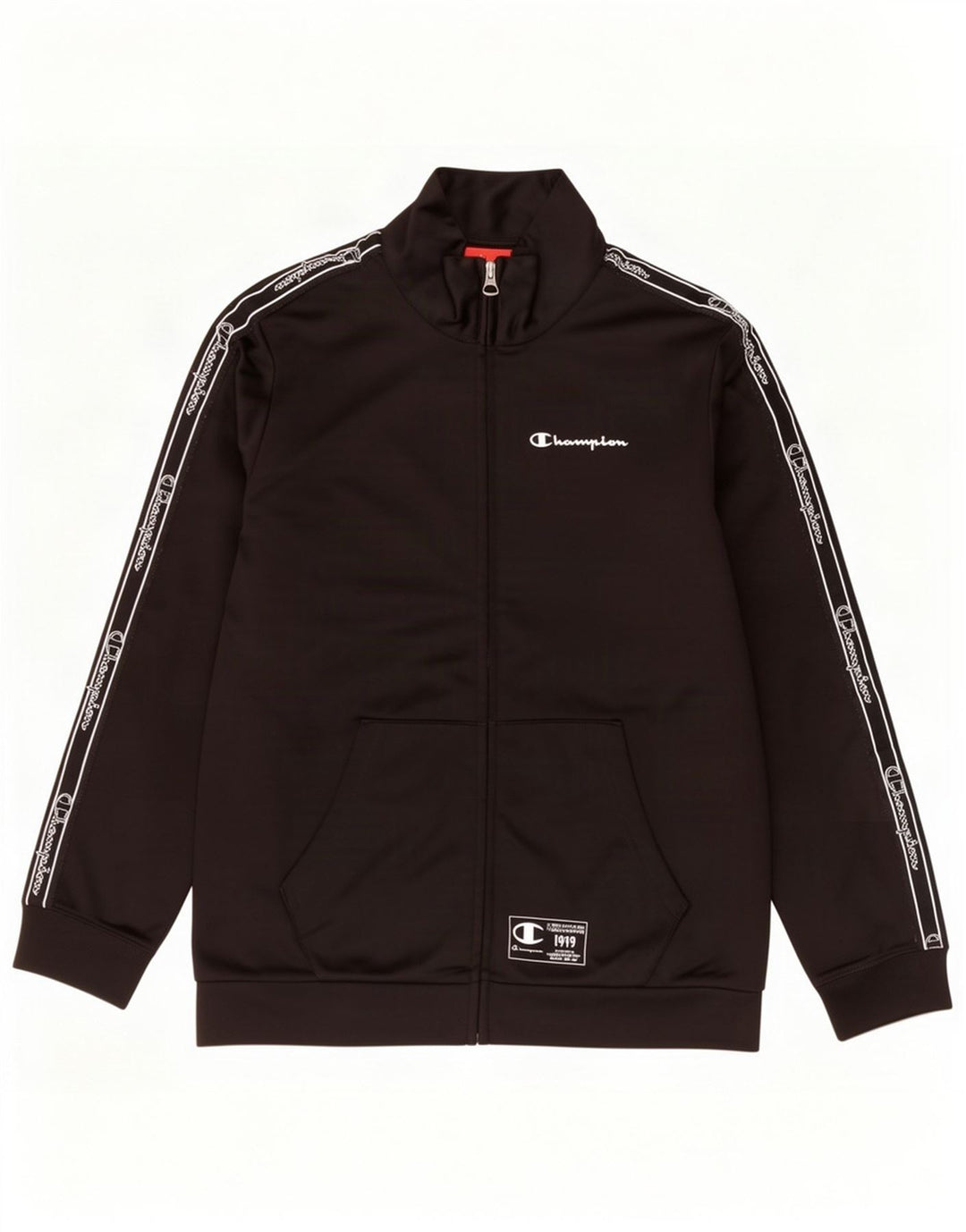 Champion Chaqueta de chándal gráfica para niños 11-12 años Grande Negro