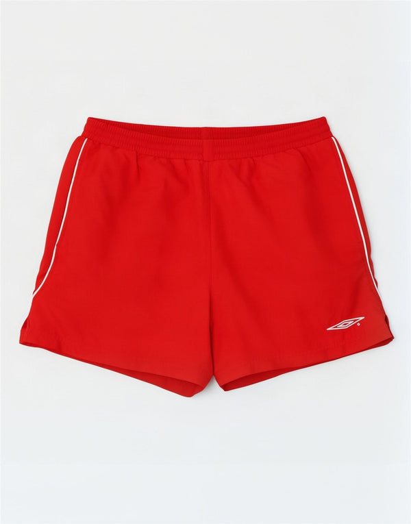 Umbro Pantalón Corto Deportivo Hombre XL Poliéster Rojo