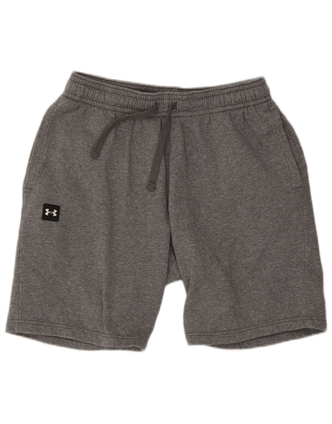 Under Armour Pantalones cortos deportivos para hombre de algodón gris grande