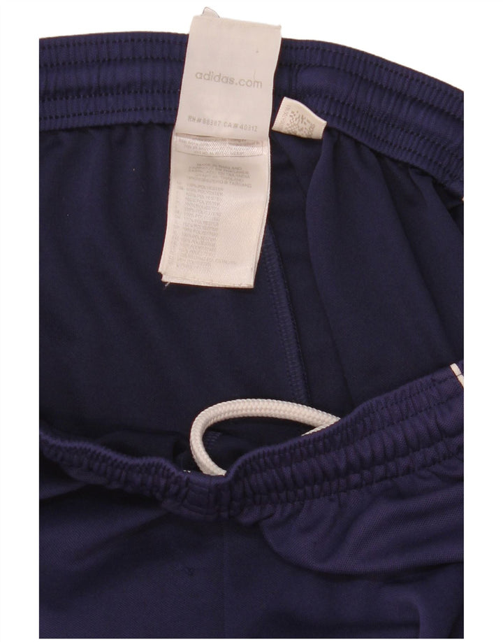 Pantalones cortos deportivos Adidas para hombre Azul marino medio Colorblock Poliéster