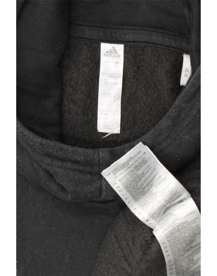 Adidas Hombre Sudadera Con Capucha Jumper Medium Negro Algodón