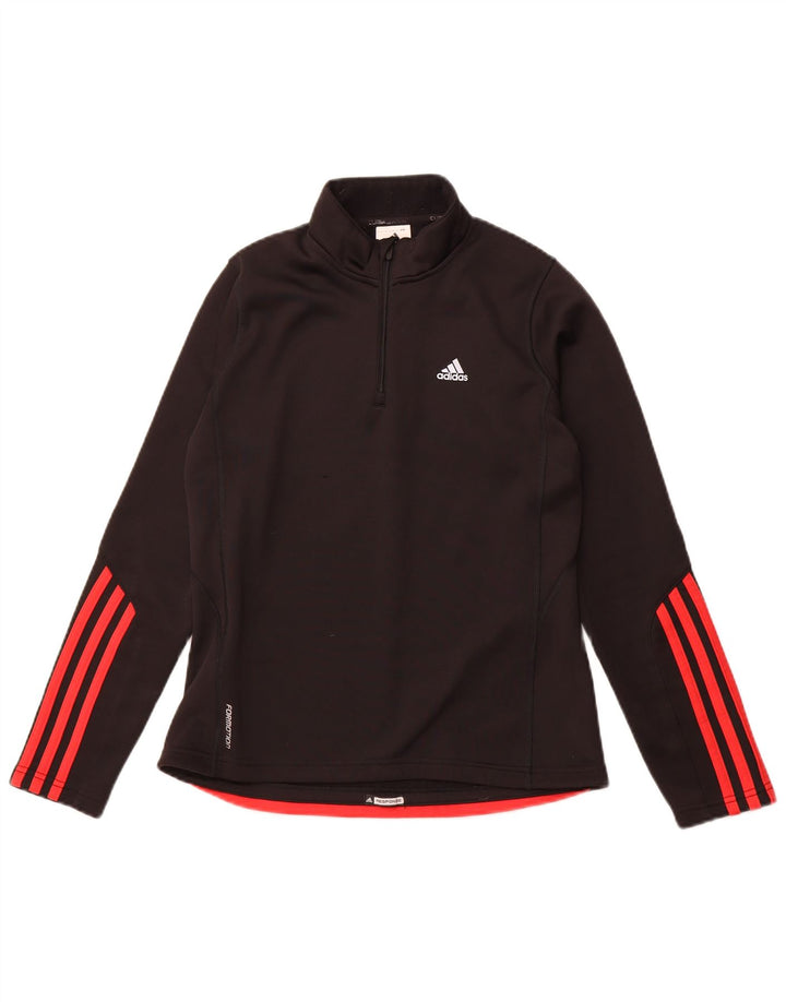 ADIDAS Mujer Climawarm Jersey Chándal Top UK 12 Mediano Negro