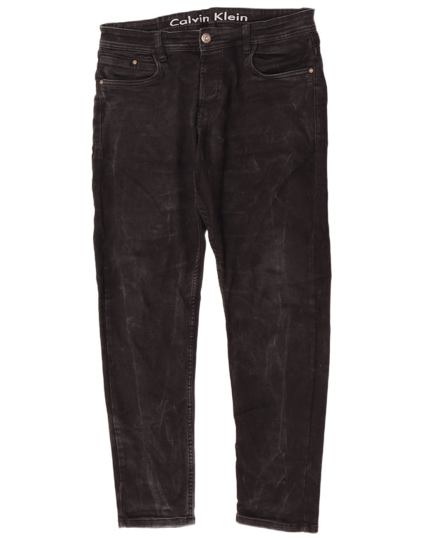 Calvin Klein Jeans ajustados para hombre W35 L29 Algodón negro