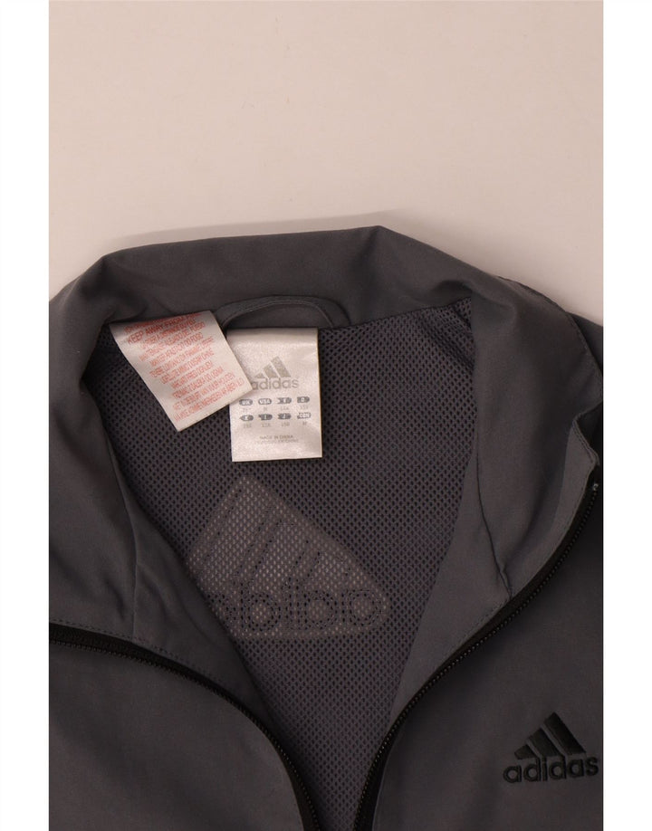 Adidas Chaqueta de chándal para niño 11-12 años Gris Poliéster