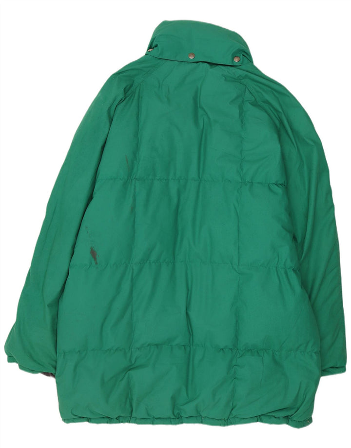 Anzoni Chaqueta acolchada holgada para hombre UK 38 Poliéster verde medio