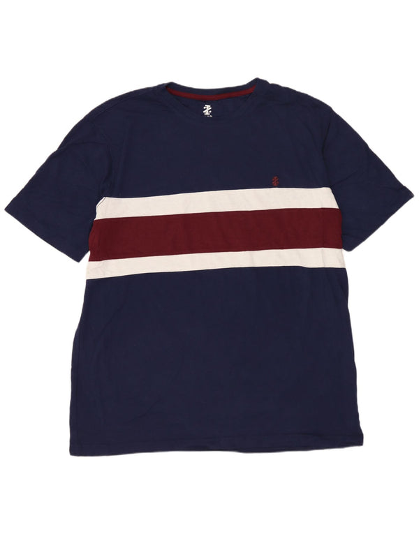 IZOD - Camiseta para hombre, talla grande, color azul marino, algodón