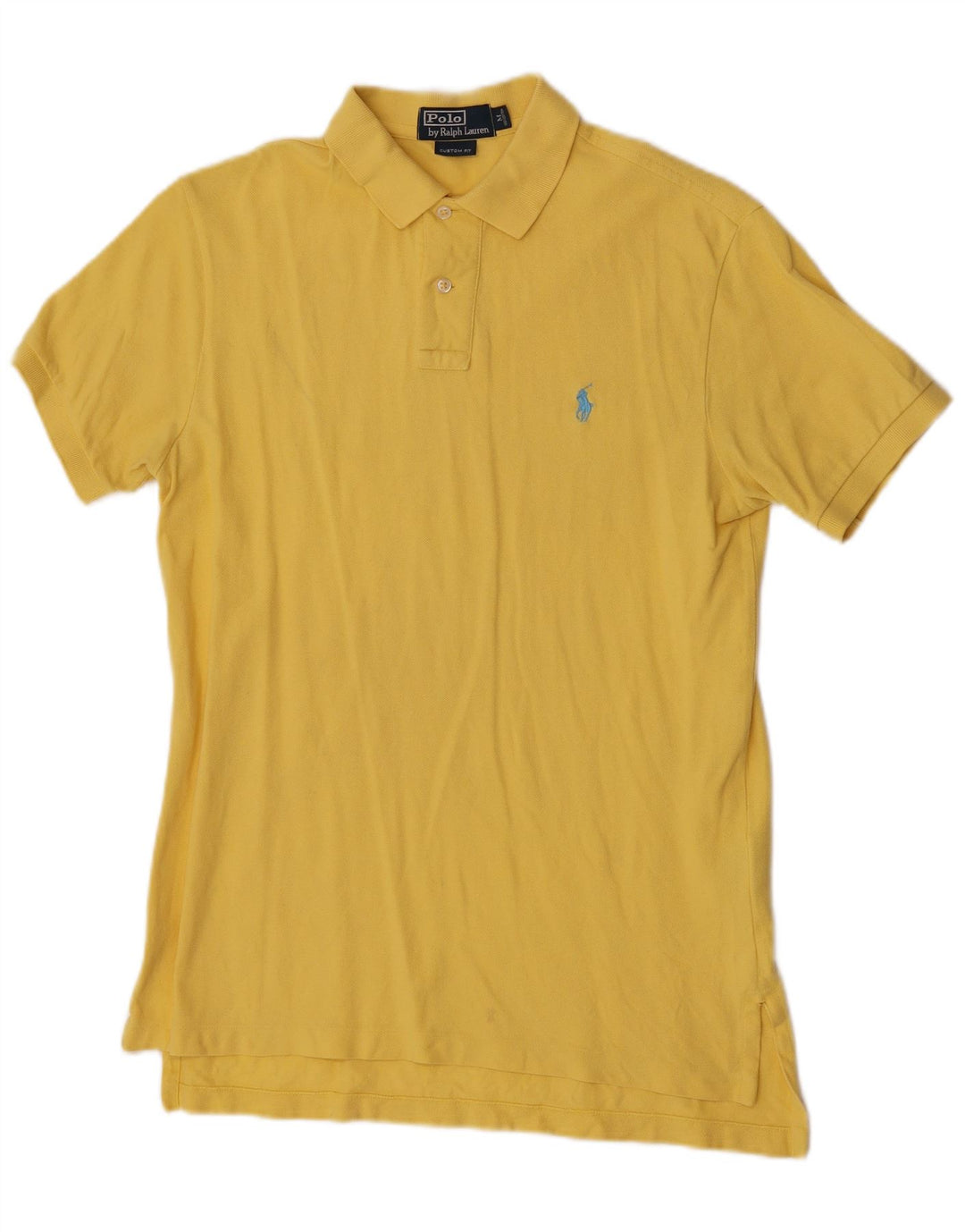 Polo Ralph Lauren Polo de ajuste personalizado para hombre de algodón amarillo medio