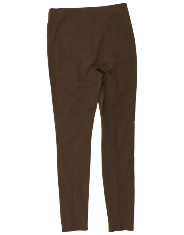 Marks & Spencer Pantalones casuales ajustados para mujer UK 12 Medium W30 L29 Caqui