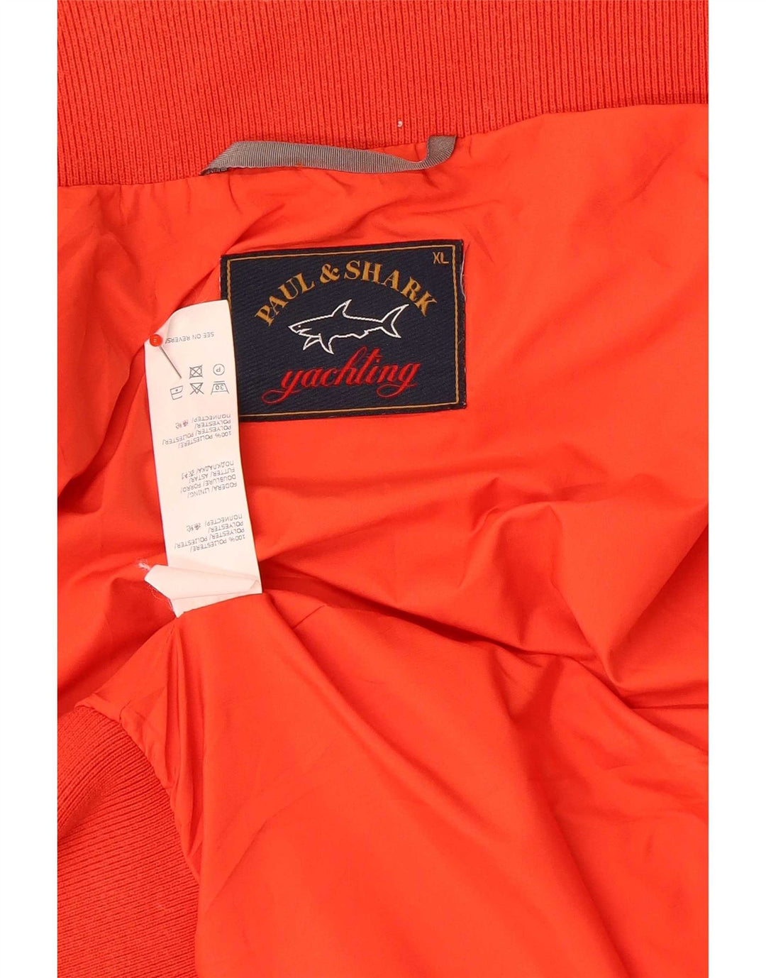 Paul & Shark Chaqueta Bomber para Navegación para Hombre UK 42 XL Poliéster Rojo