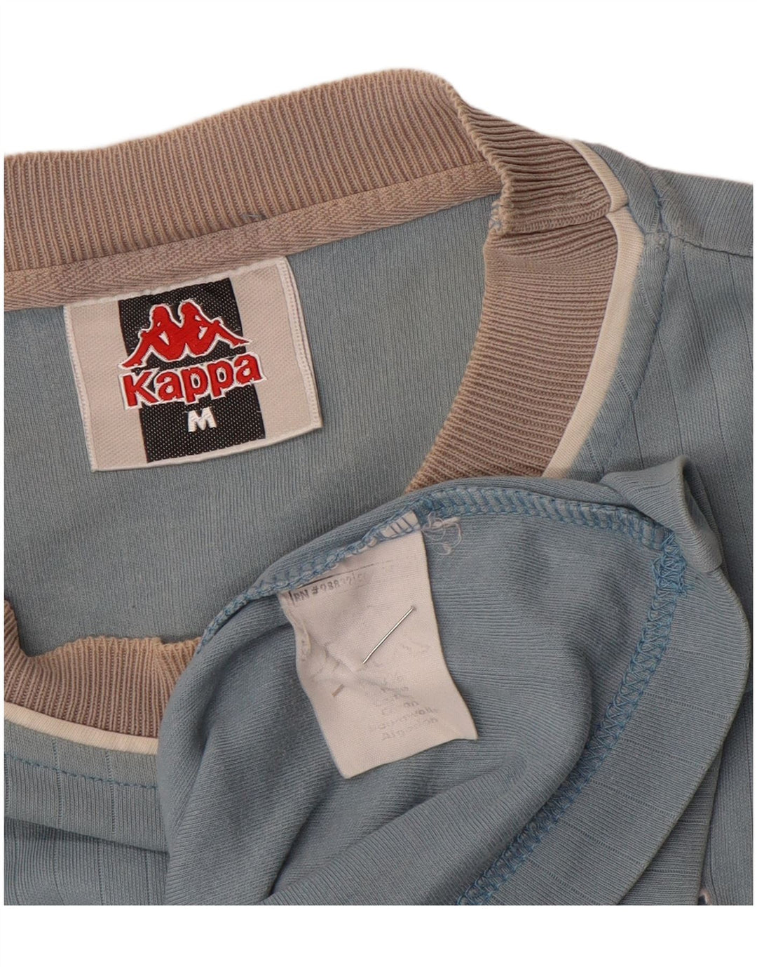 Camiseta Kappa Hombre Top Azul Medio Algodón