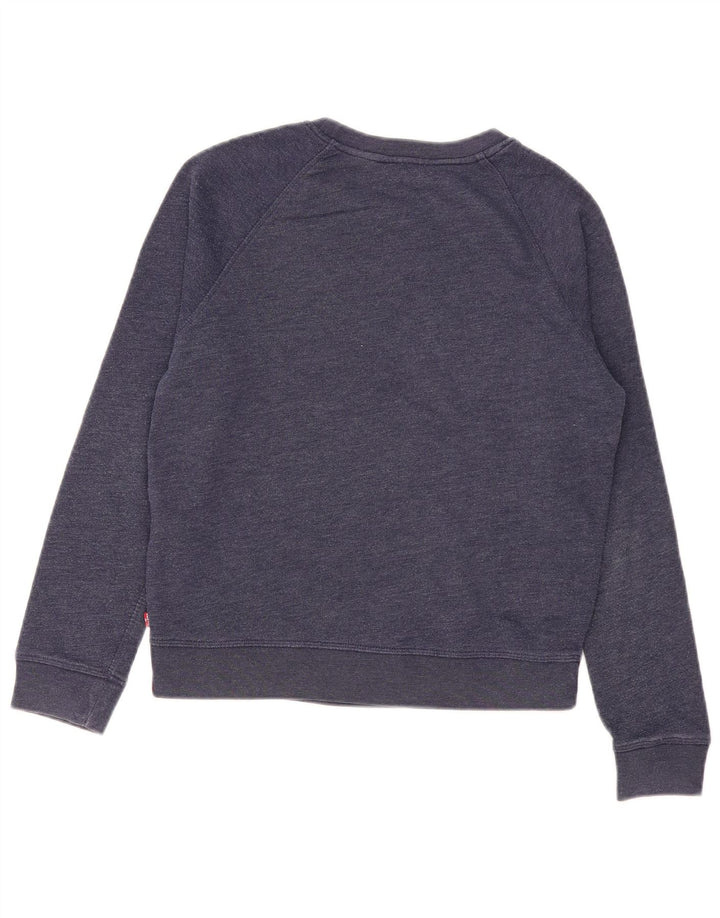 Levi's Sudadera corta extragrande para mujer UK 10 Small Azul marino