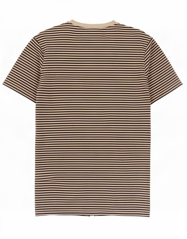 Fred Perry - Camiseta para hombre, talla pequeña, algodón a rayas blancas