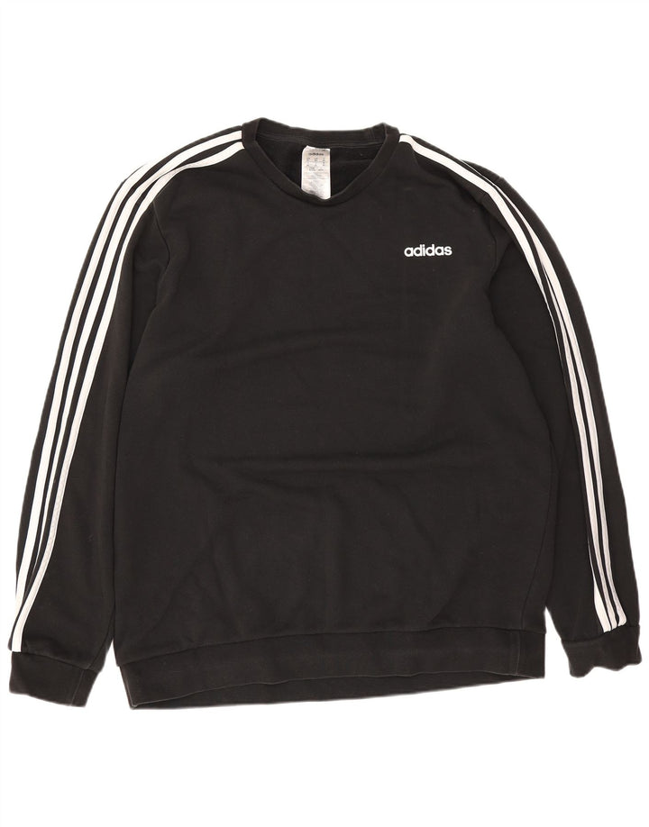 Adidas Hombre Sudadera Jumper XL Negro Algodón