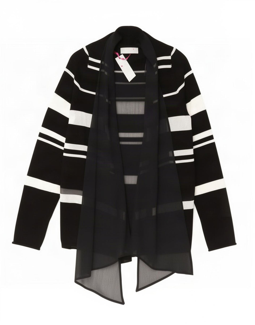 Marks & Spencer Mujer Per Una Cárdigan Asimétrico Top UK 46 Grande Negro