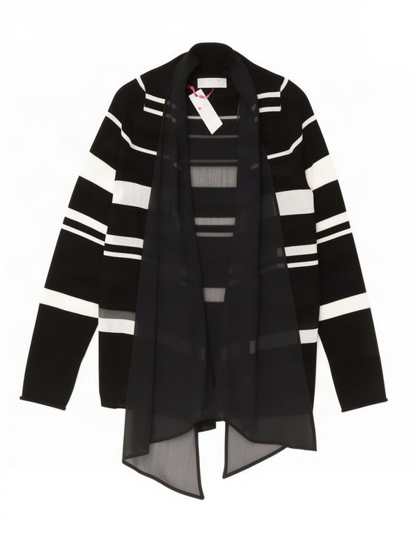 Marks & Spencer Mujer Per Una Cárdigan Asimétrico Top UK 46 Grande Negro