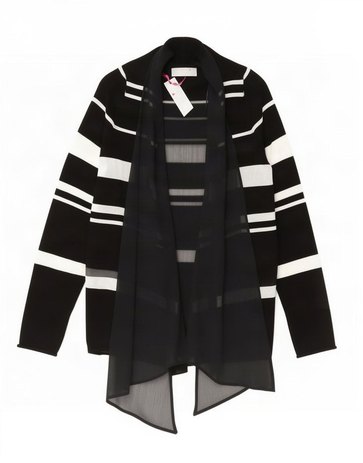 Marks & Spencer Mujer Per Una Cárdigan Asimétrico Top UK 46 Grande Negro