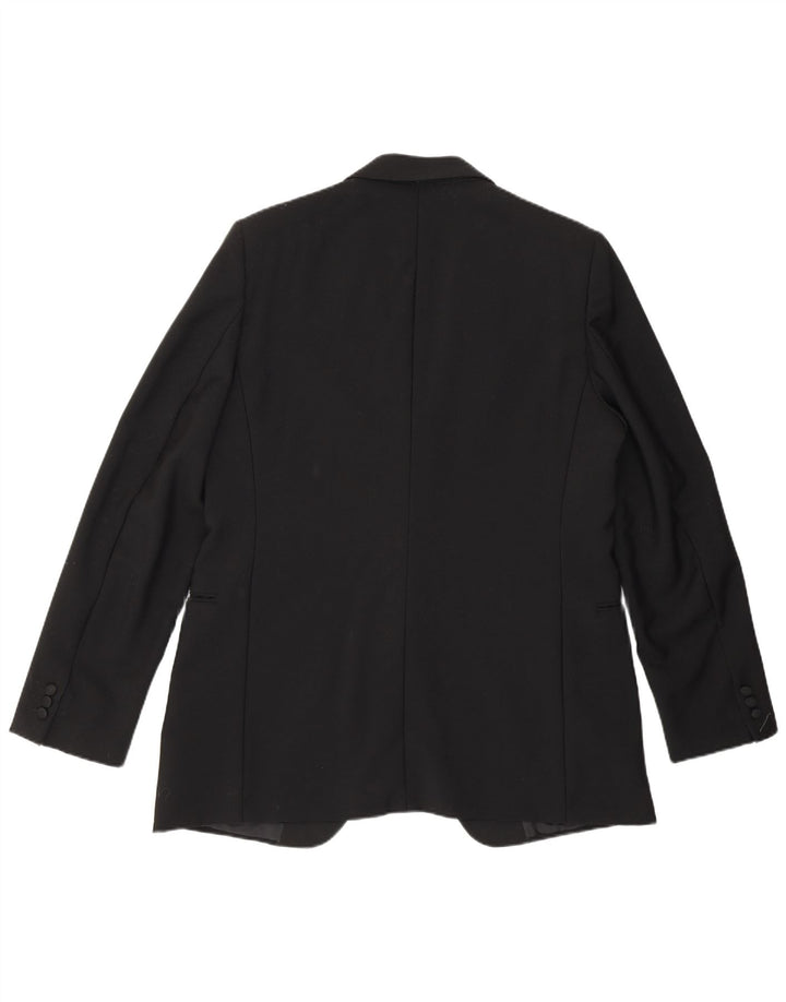 Redaelli Chaqueta tipo blazer con 1 botón para hombre UK 40 Large Lana negra