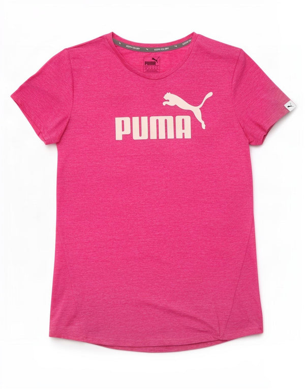 Puma Camiseta gráfica para mujer Top UK 12 Medium Pink