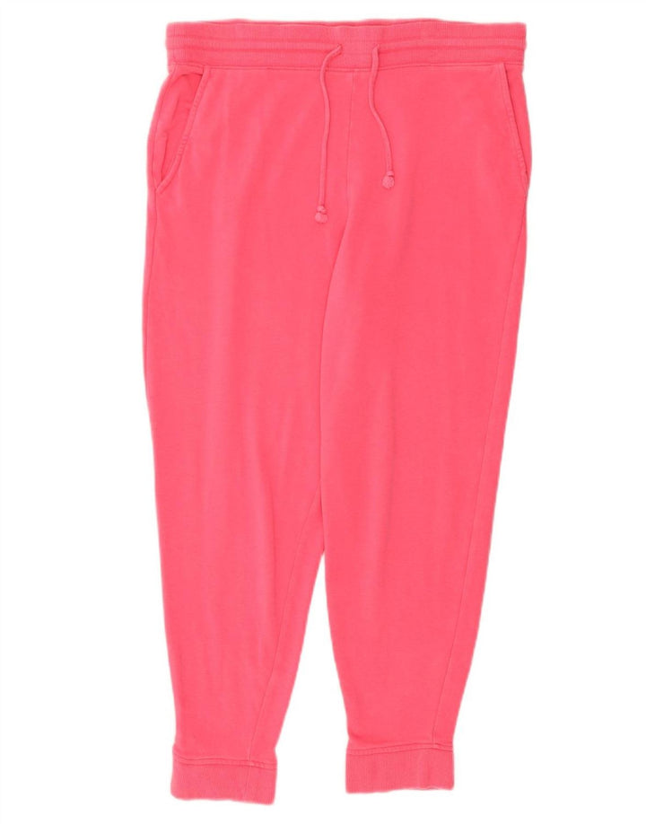 MARKS & SPENCER Pantalones de chándal para mujer Joggers UK 46 Large Pink Cotton