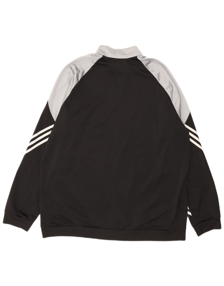 Adidas - Chaqueta de chándal para hombre, talla 2XL, color negro, poliéster