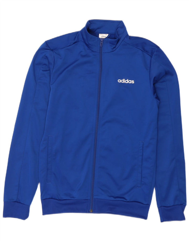 ADIDAS Hombre Chándal Top Chaqueta Pequeña Azul Poliéster