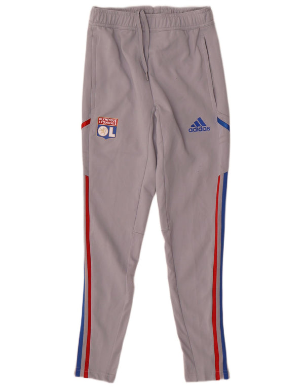 Adidas Hombre Olympique Lyonnais Graphic Chándal Pantalones XS Gris