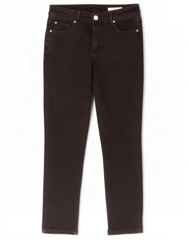 Marks & Spencer Vaqueros ajustados The Lily Crop para mujer UK 12 Meium W30 L25 Black