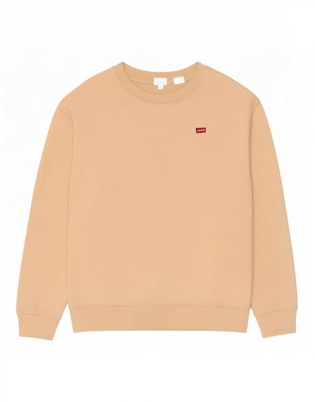 Levi's Sudadera extragrande para mujer, talla 10, algodón beige pequeño