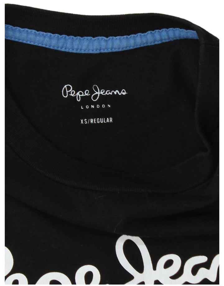 PEPE Jeans Camiseta gráfica de corte regular para hombre Top XS Negro