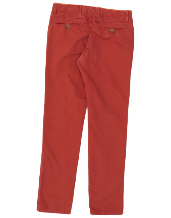 Massimo Dutti Pantalón Chino Slim para Hombre EU 42 Large W32 L34 Algodón Rojo