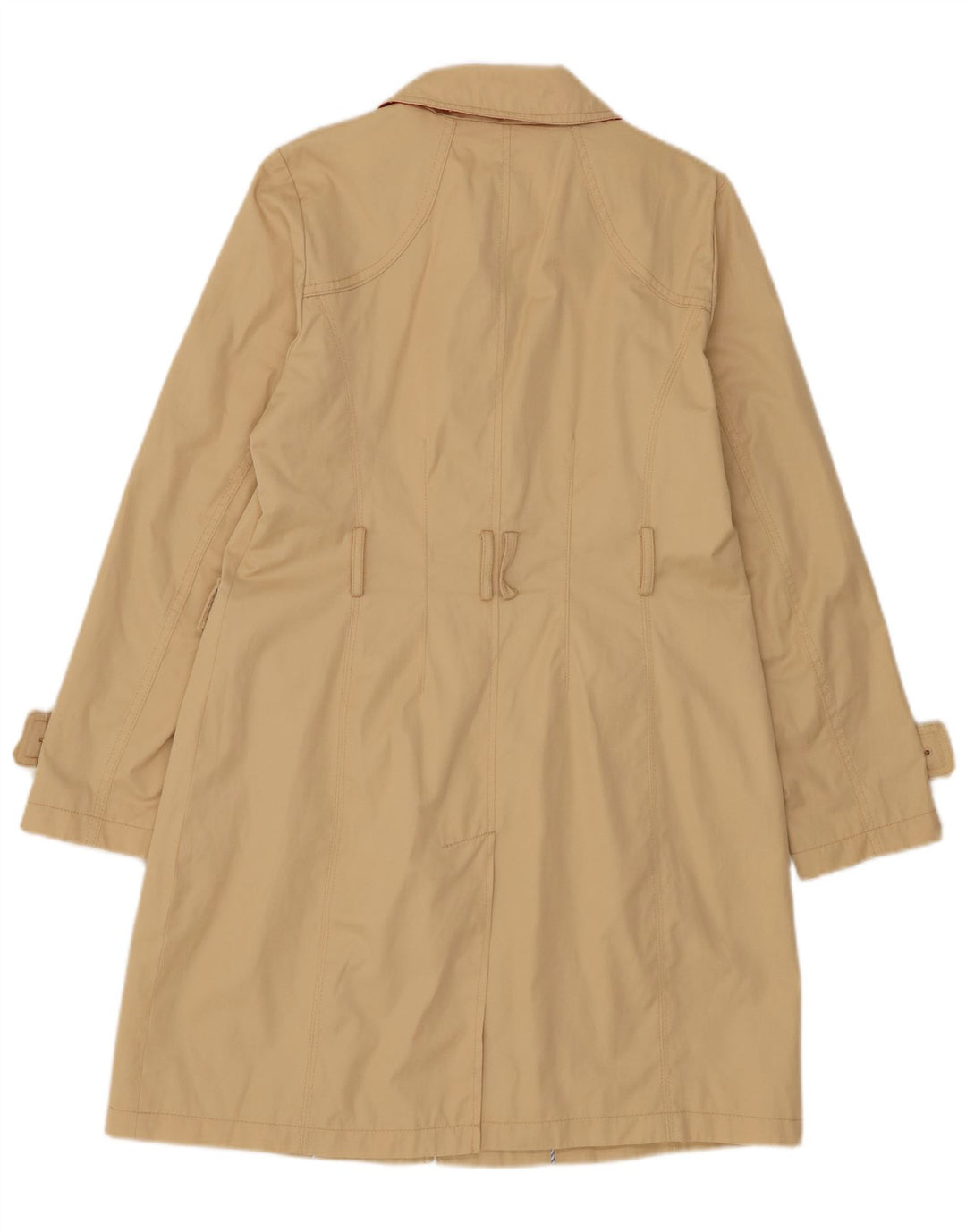 Lands End Gabardina para mujer Reino Unido 10 Pequeño Algodón Beige