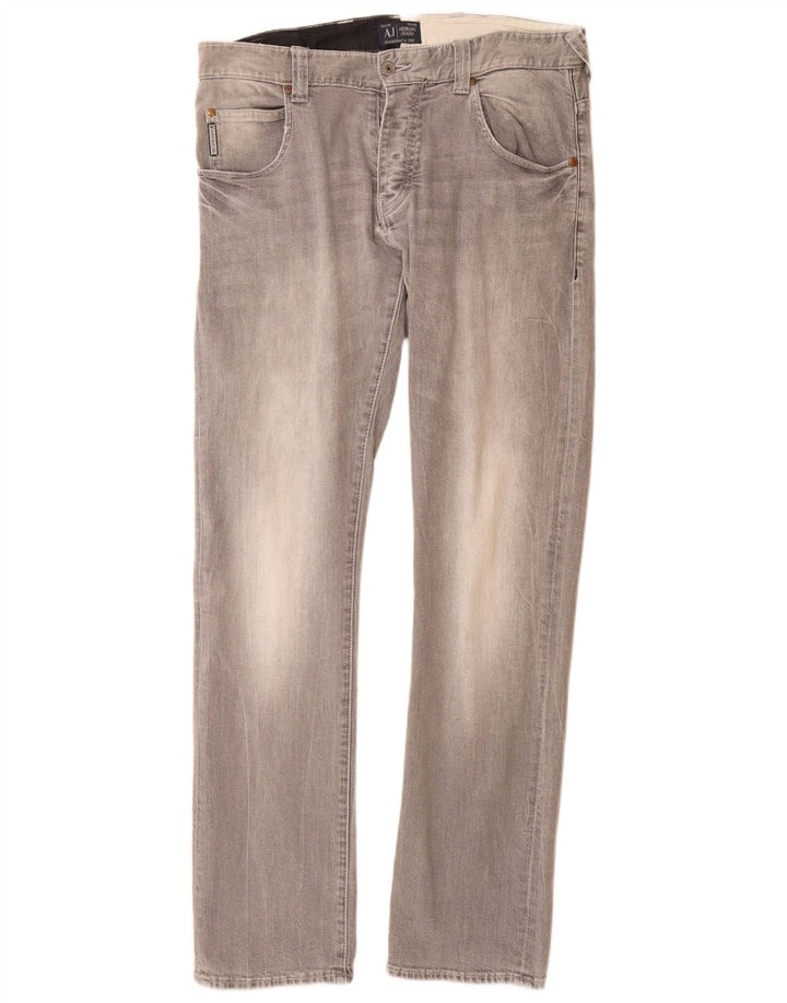 ARMANI Vaqueros ajustados para hombre W32 L33 Algodón gris