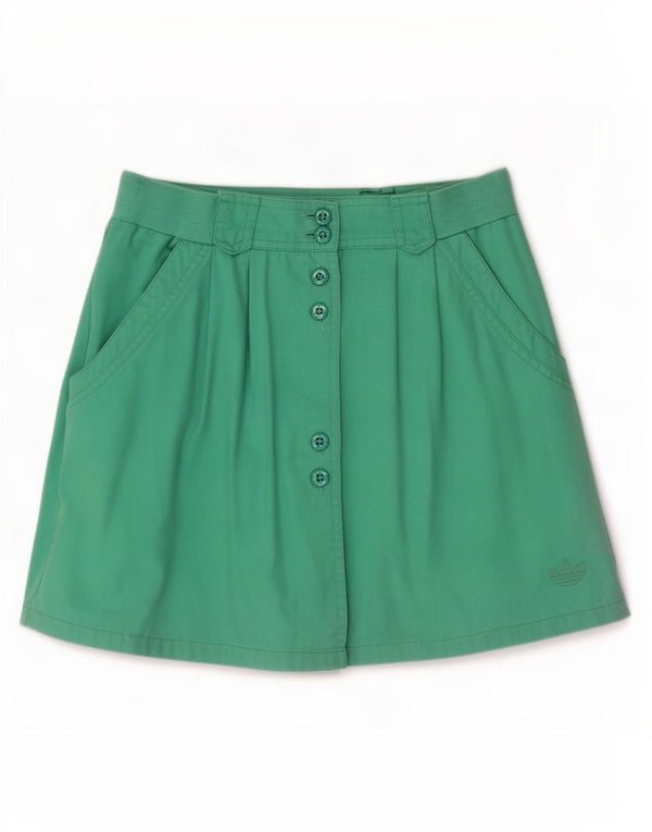 Adidas Minifalda para mujer UK 10 Small W26 Algodón verde