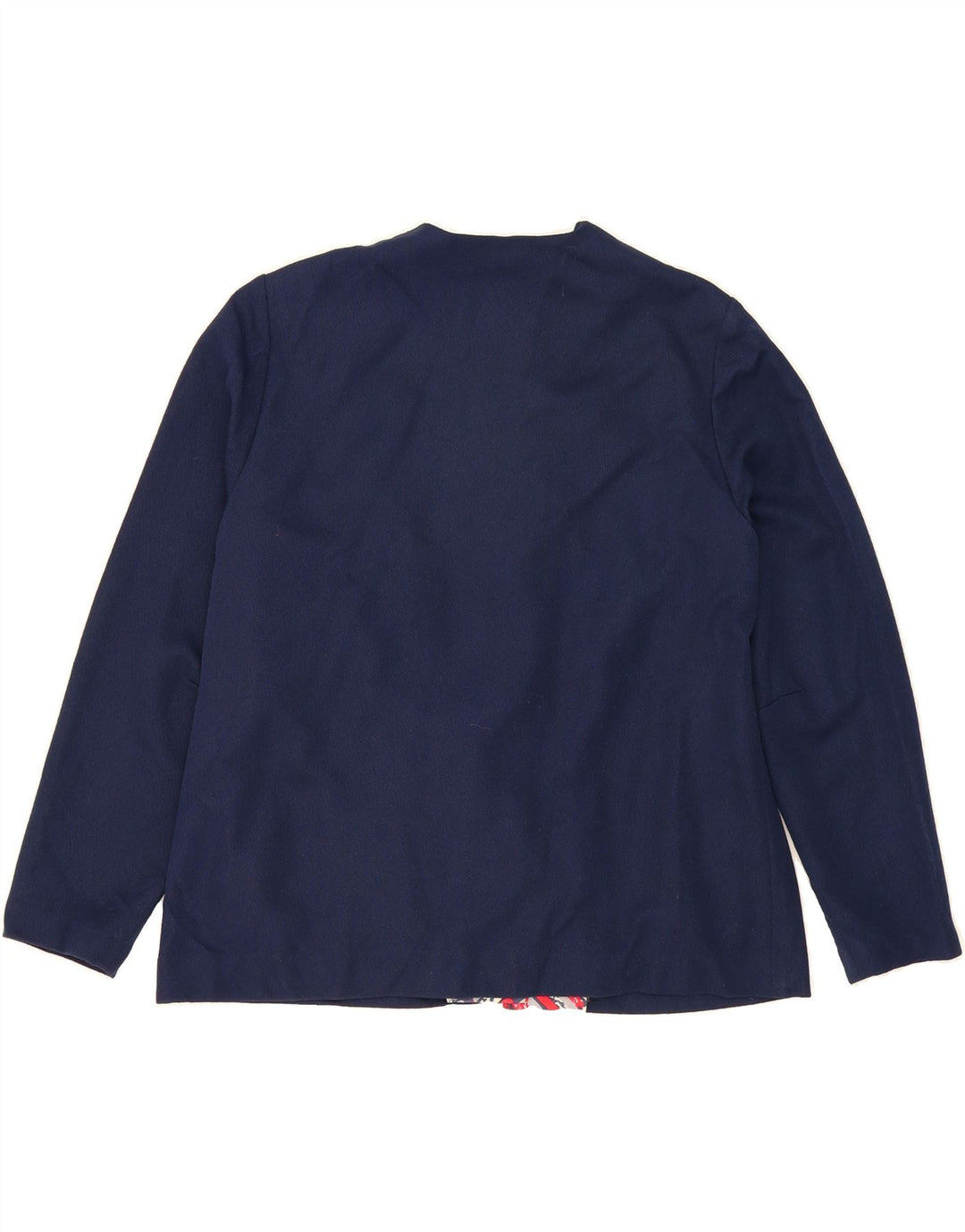 NORMAN LINTON Womens Blazer Jacket UK 20 2XL Navy Blue Colourblock Vintage Norman Linton and Second-Hand Norman Linton from Messina Hembry 