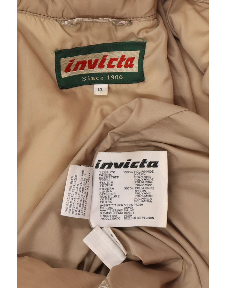 Abrigo acolchado para mujer Invicta UK 44 Poliamida beige medio