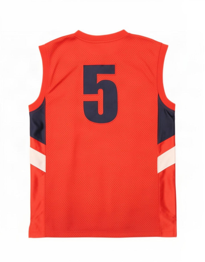 Nike Camiseta sin mangas estampada para niños 12-13 años Grande Rojo Colorblock