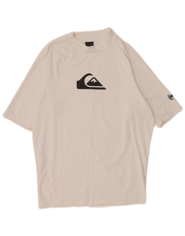 Quiksilver Camiseta gráfica para hombre Top 2XL Nylon blanco