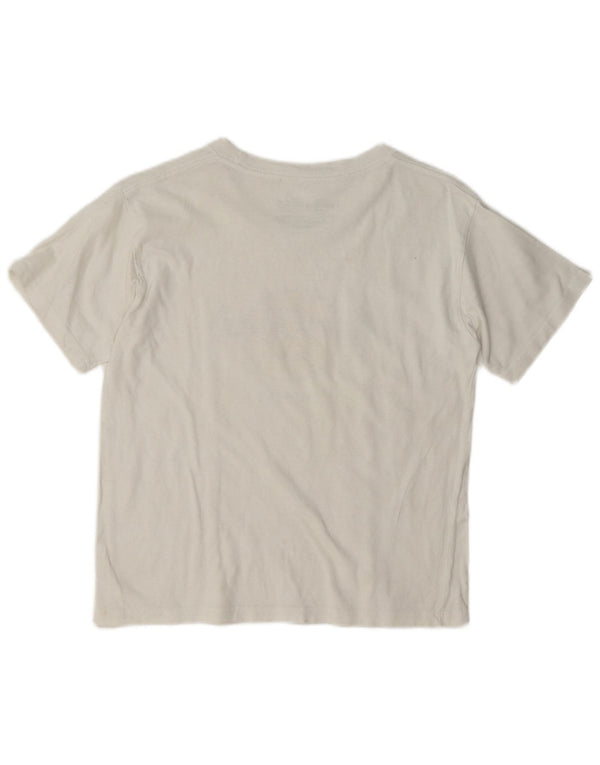 Hard Rock Cafe Mujer Dublin Graphic Camiseta Top UK 40 Grande Algodón Blanco
